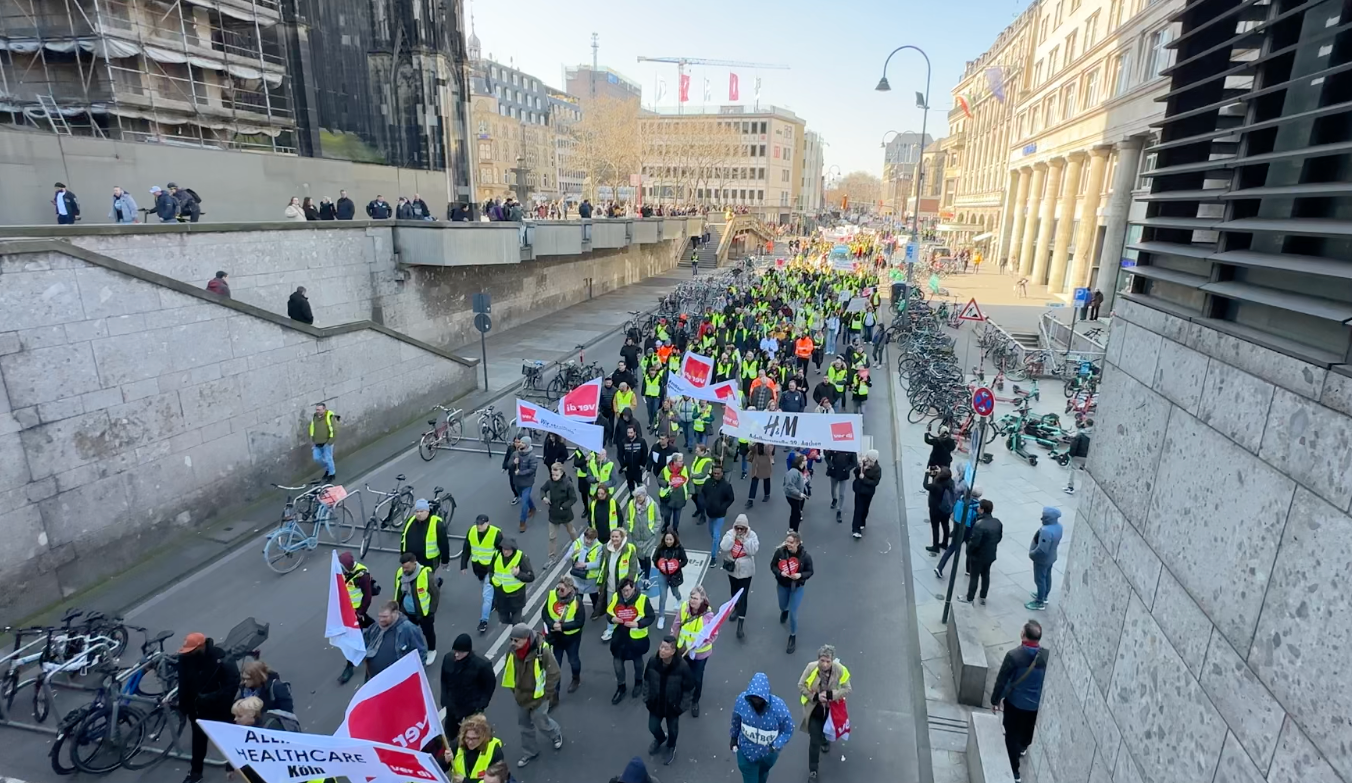 ストライキの様子