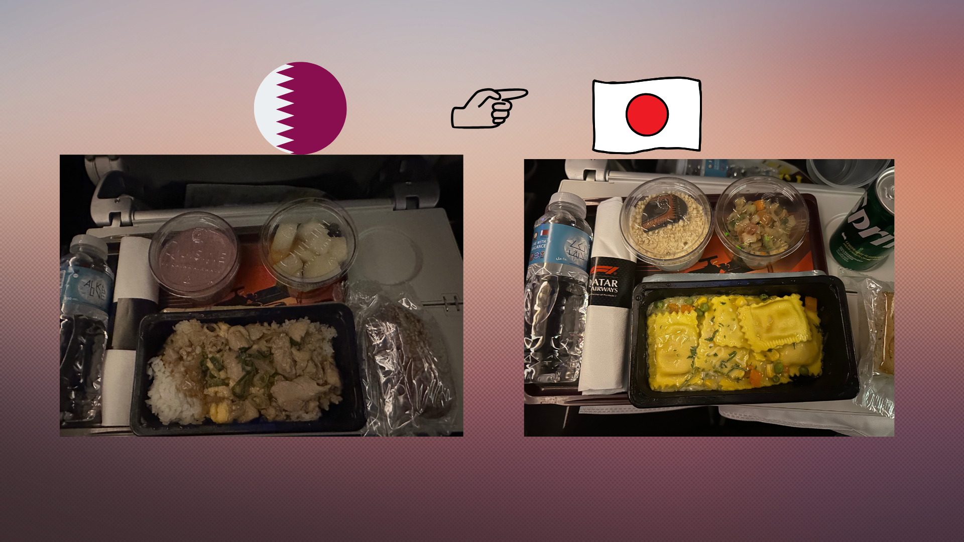 機内食(カタール⇨成田)