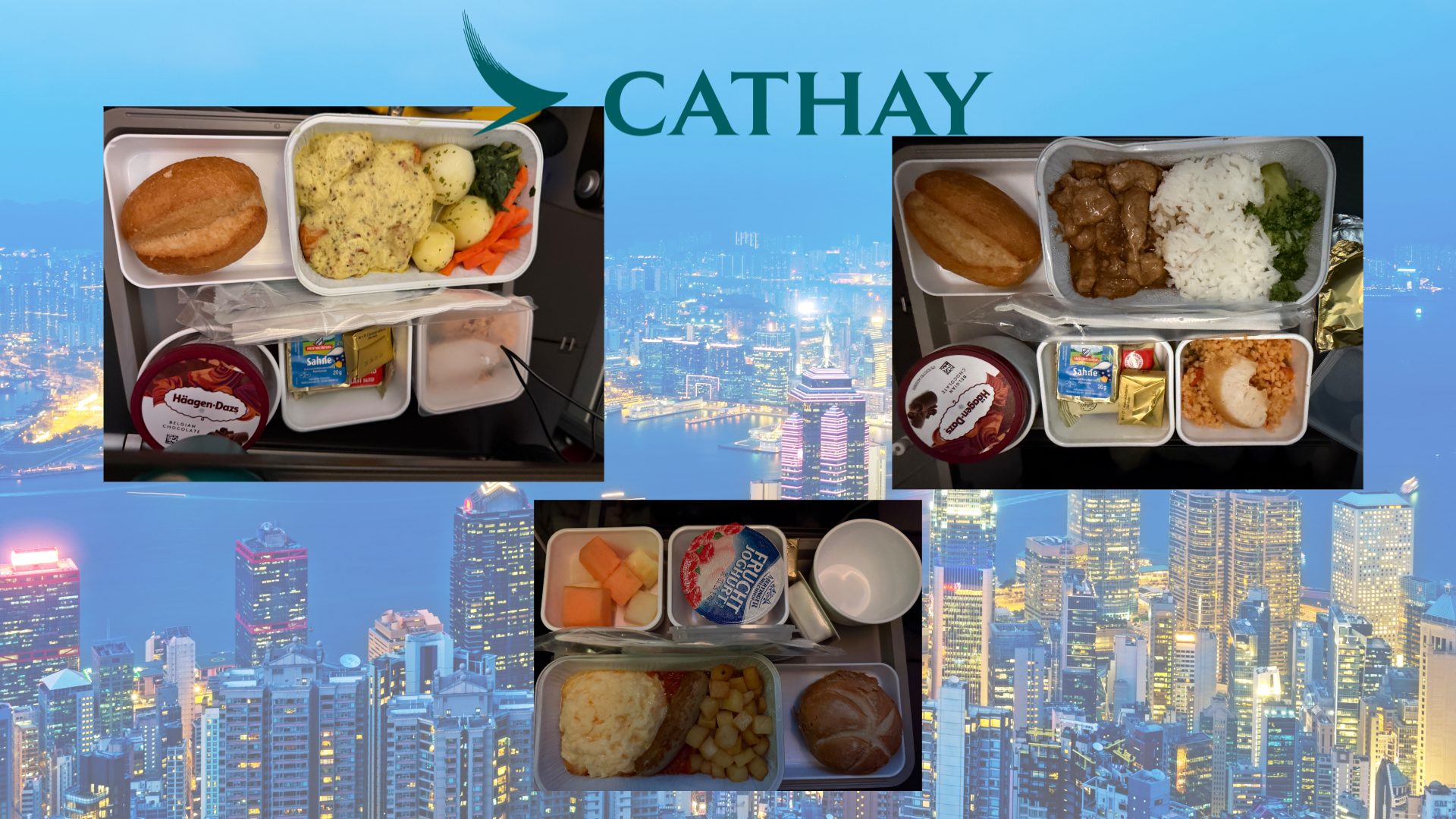 フランクフルト⇨香港(機内食)