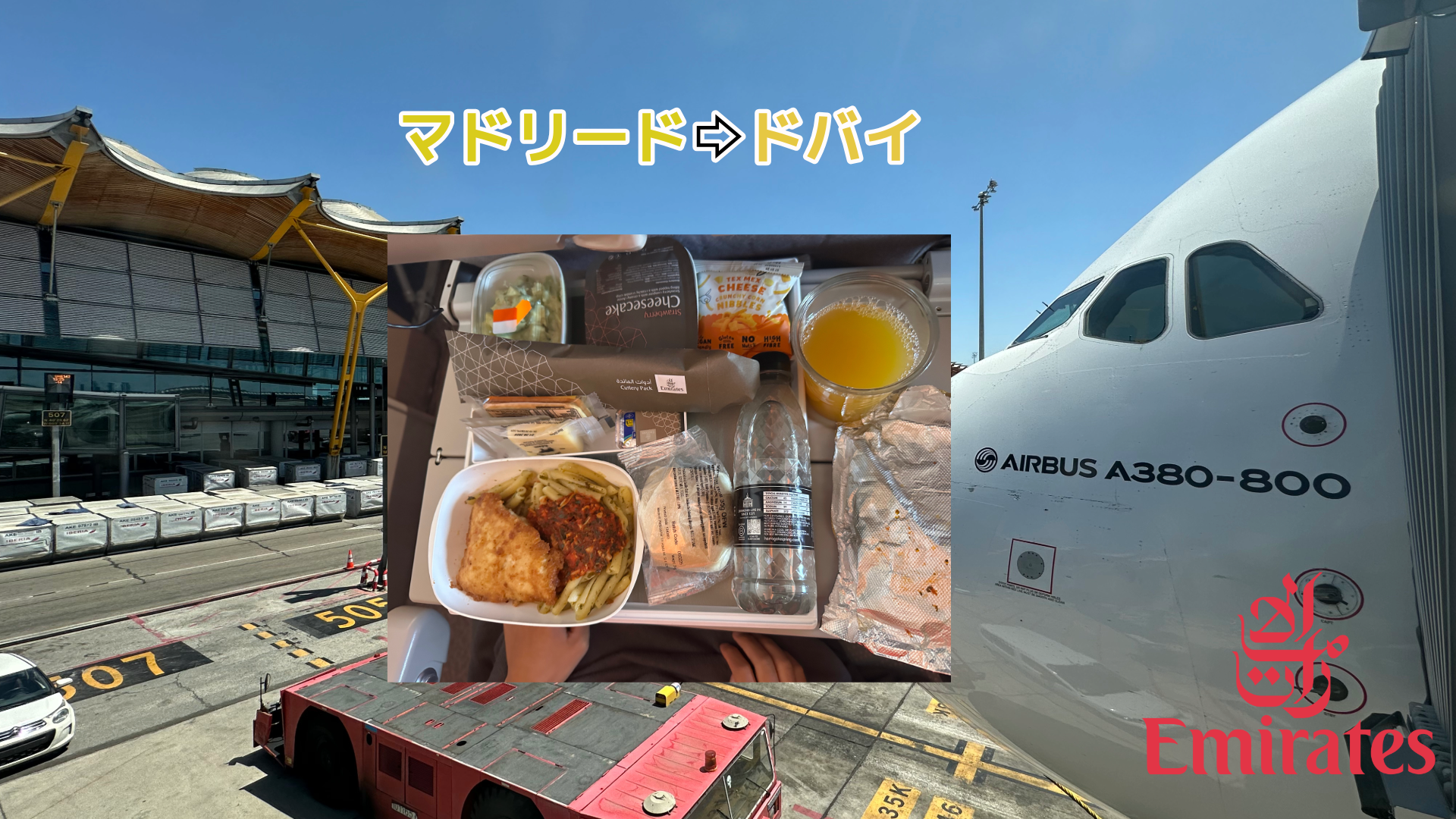 機内食(マドリード⇨ドバイ)
