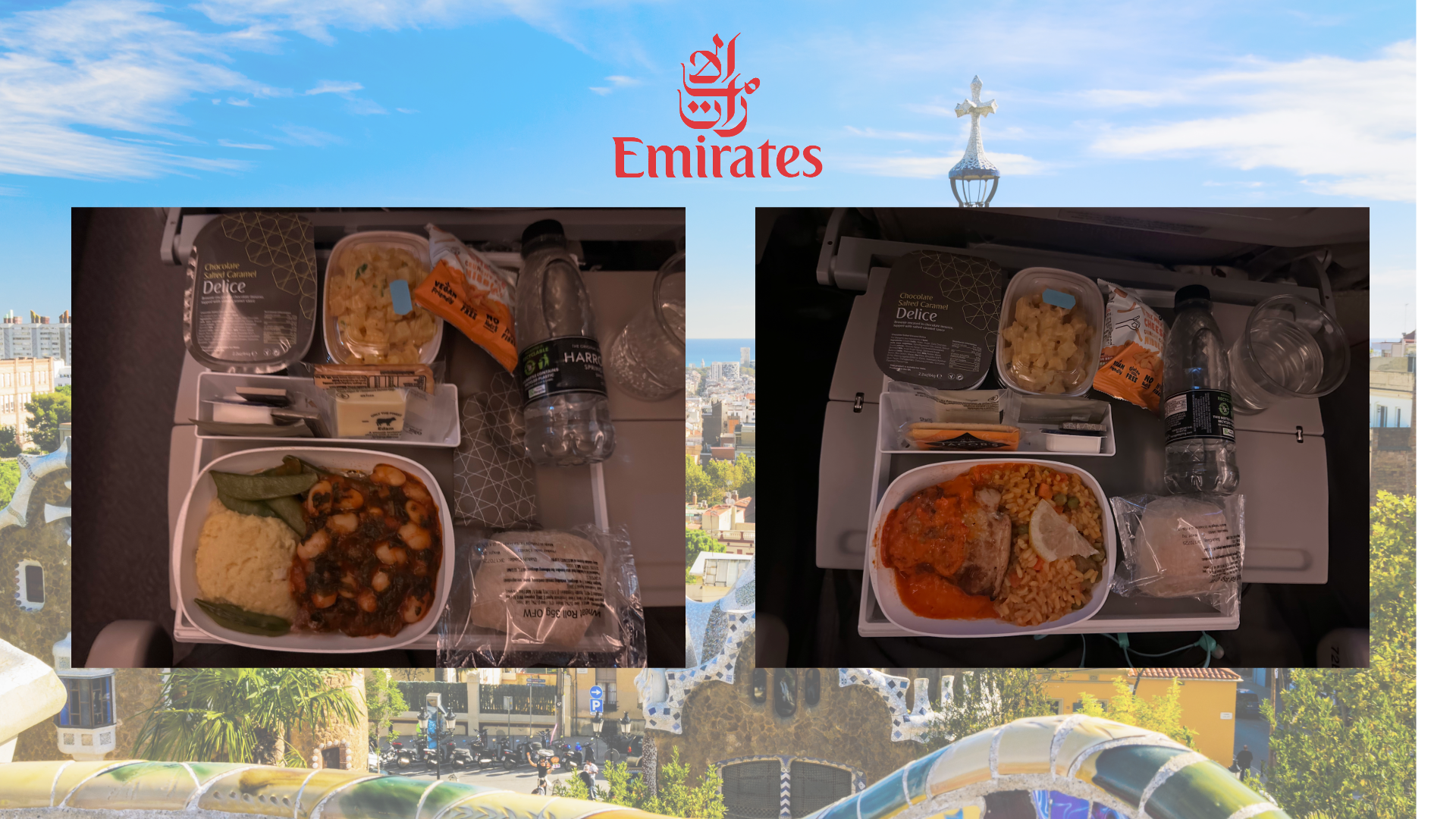 バルセロナドバイ機内食 海外遠征 Piece