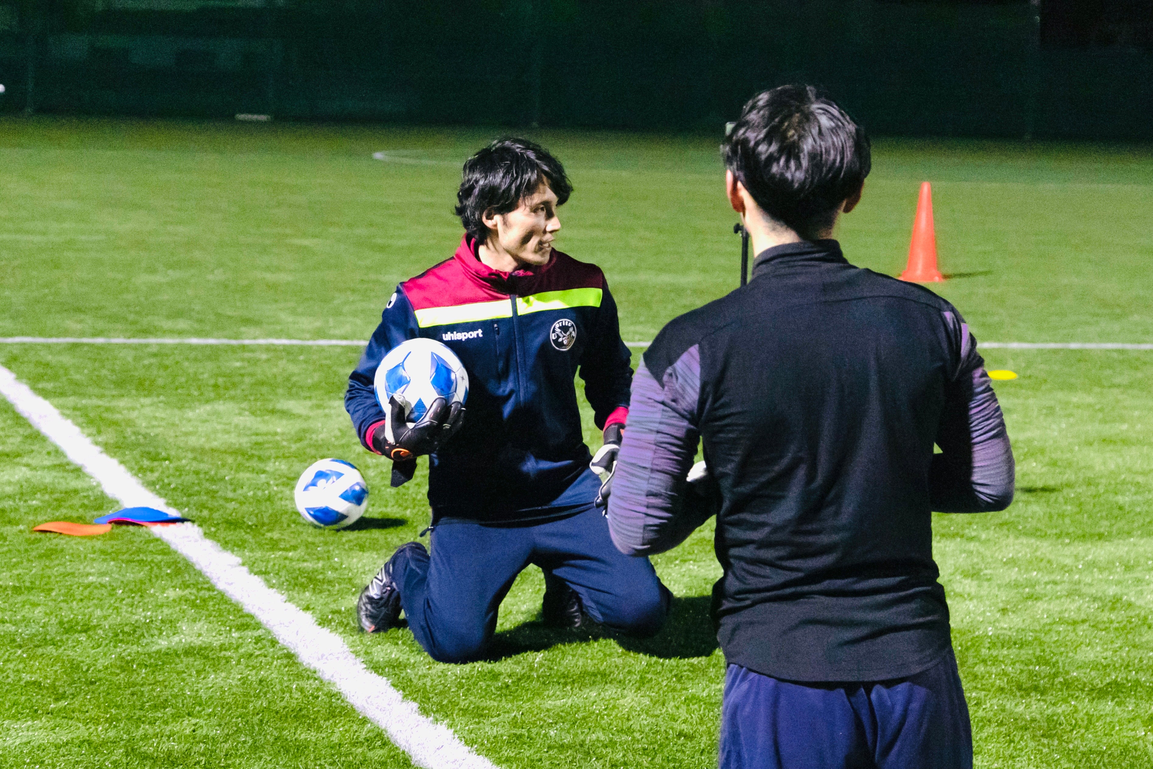 小学生GK(基本姿勢からのキャチング)