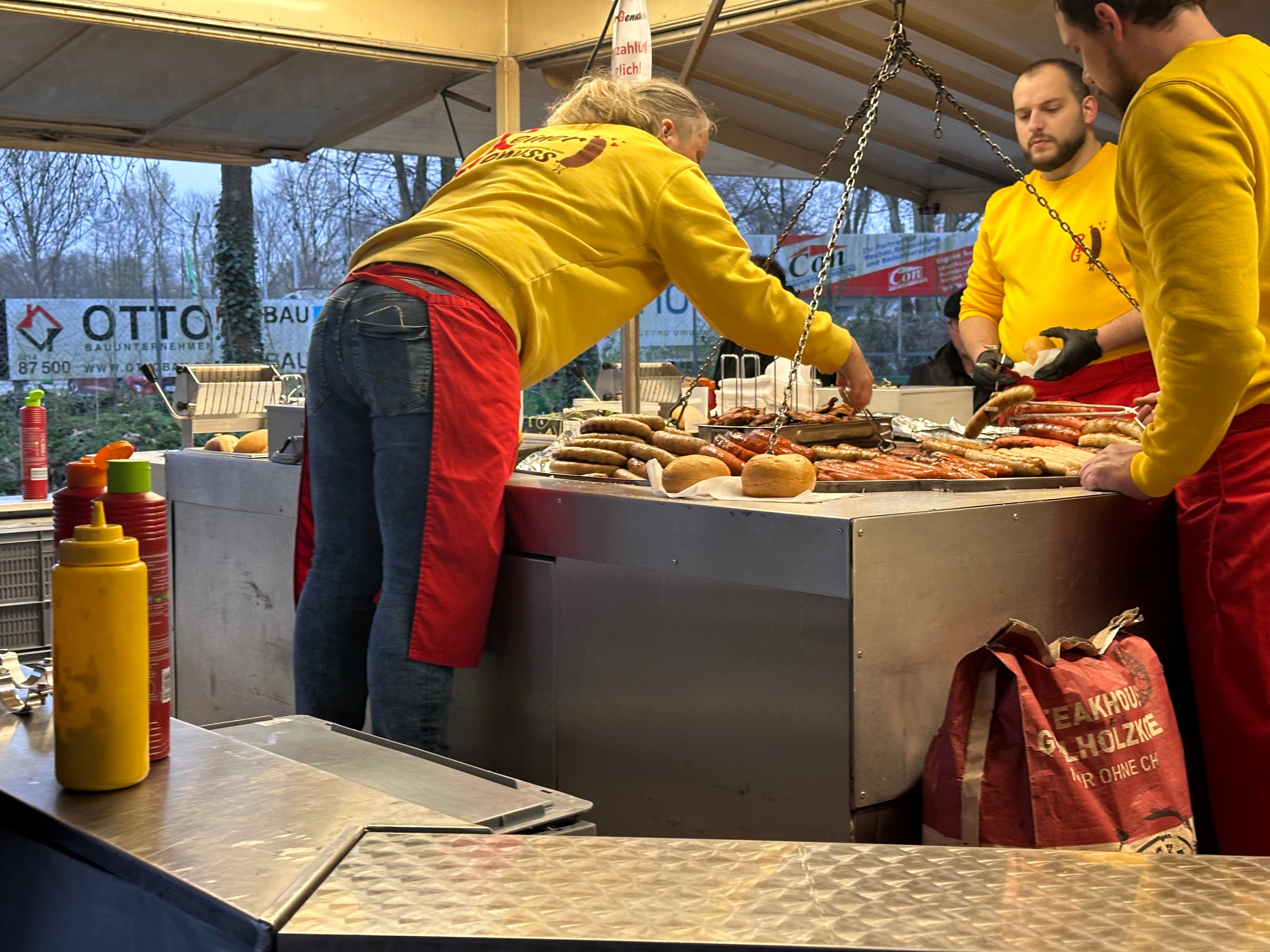 試合前の腹ごしらえ