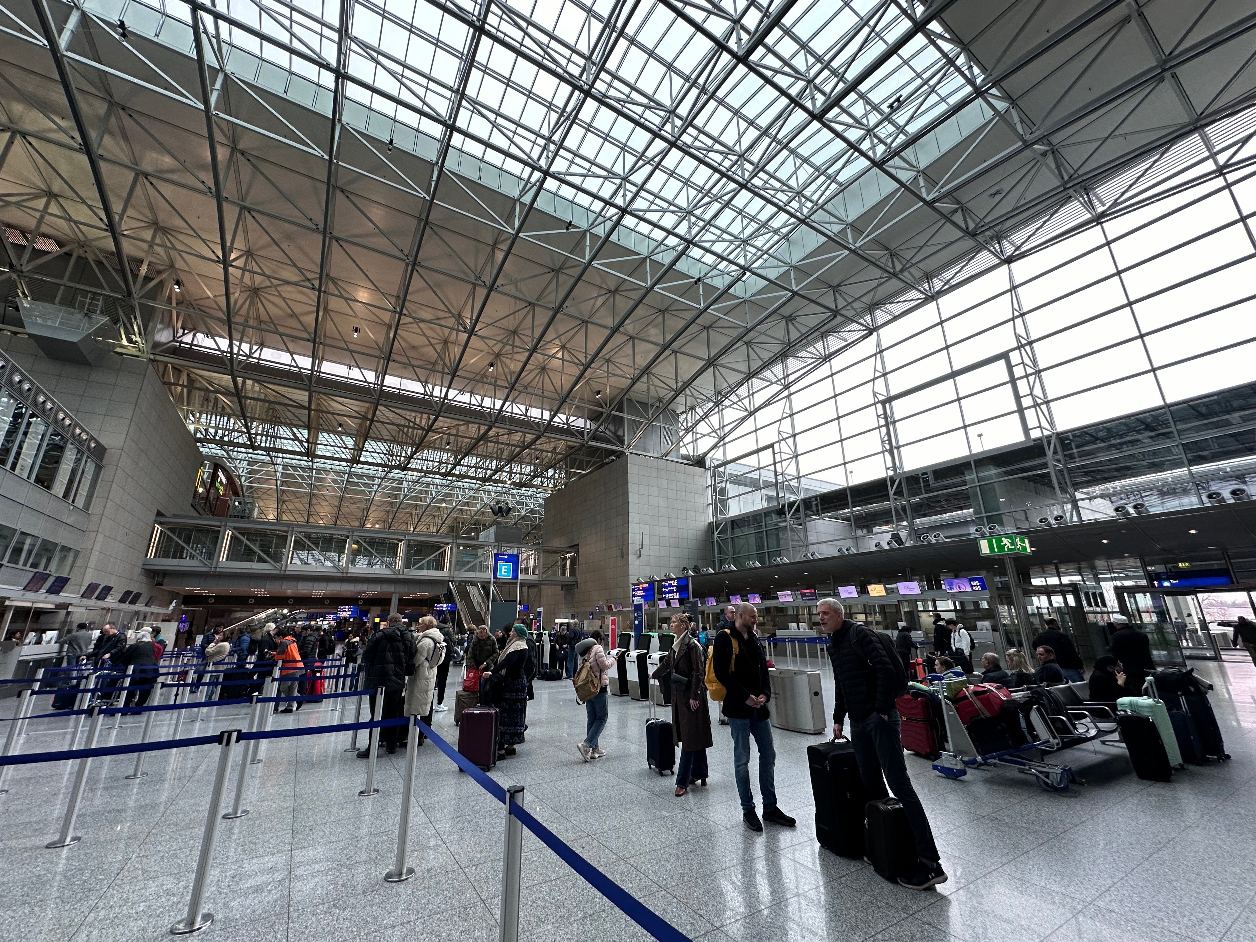 フランクフルト空港の様子