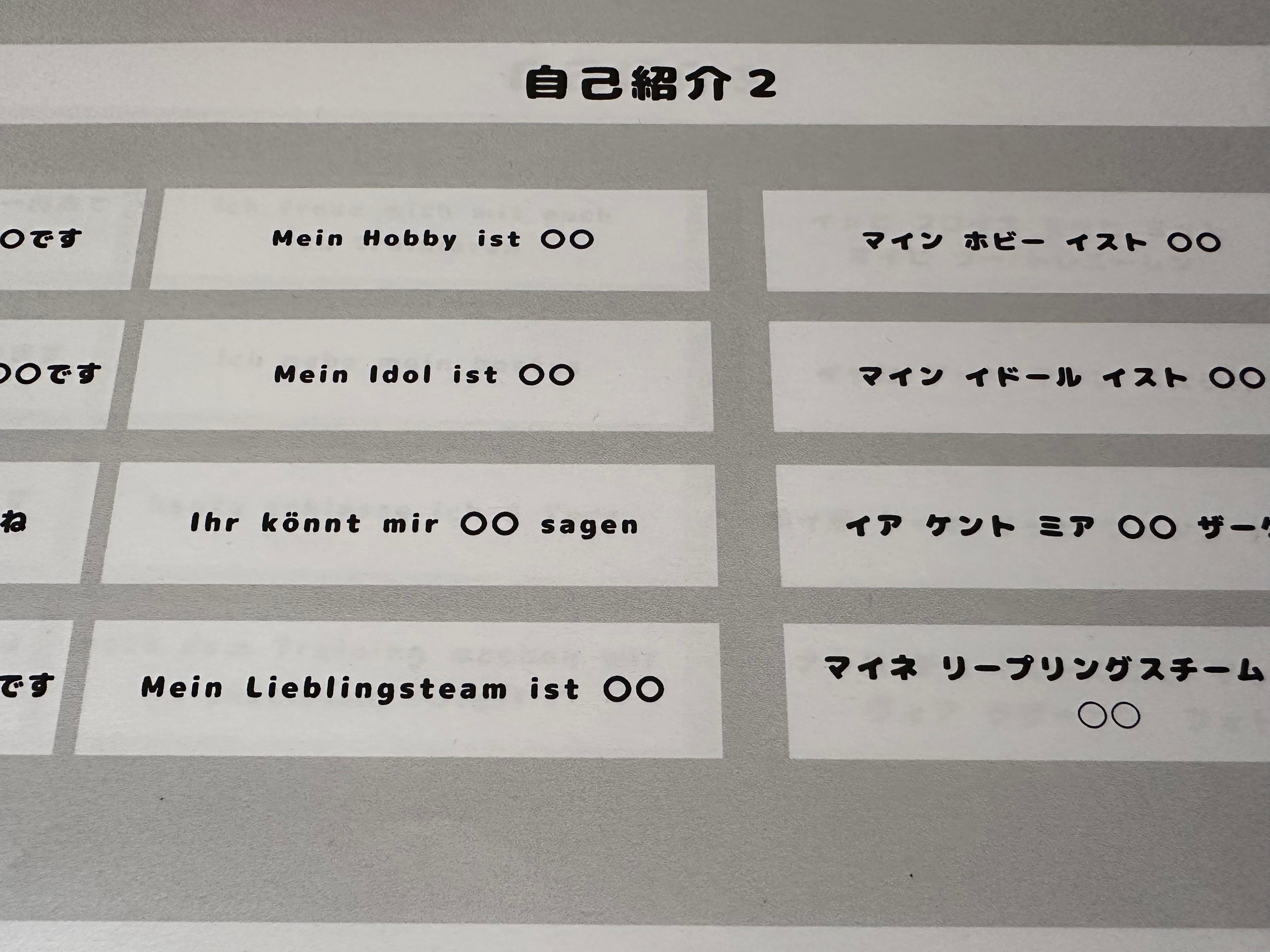ドイツ語勉強