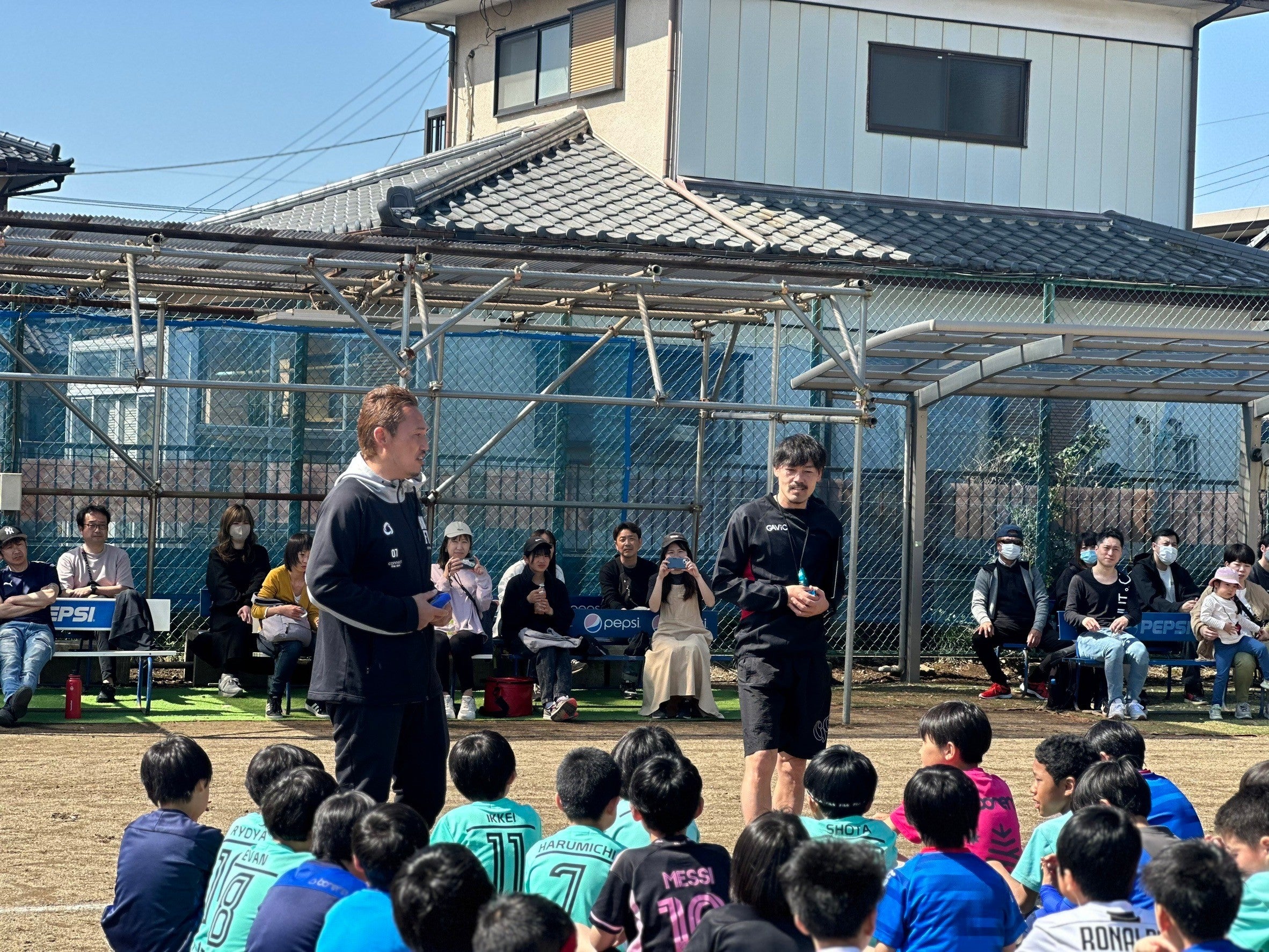 松井氏と熱いサッカー談議!!