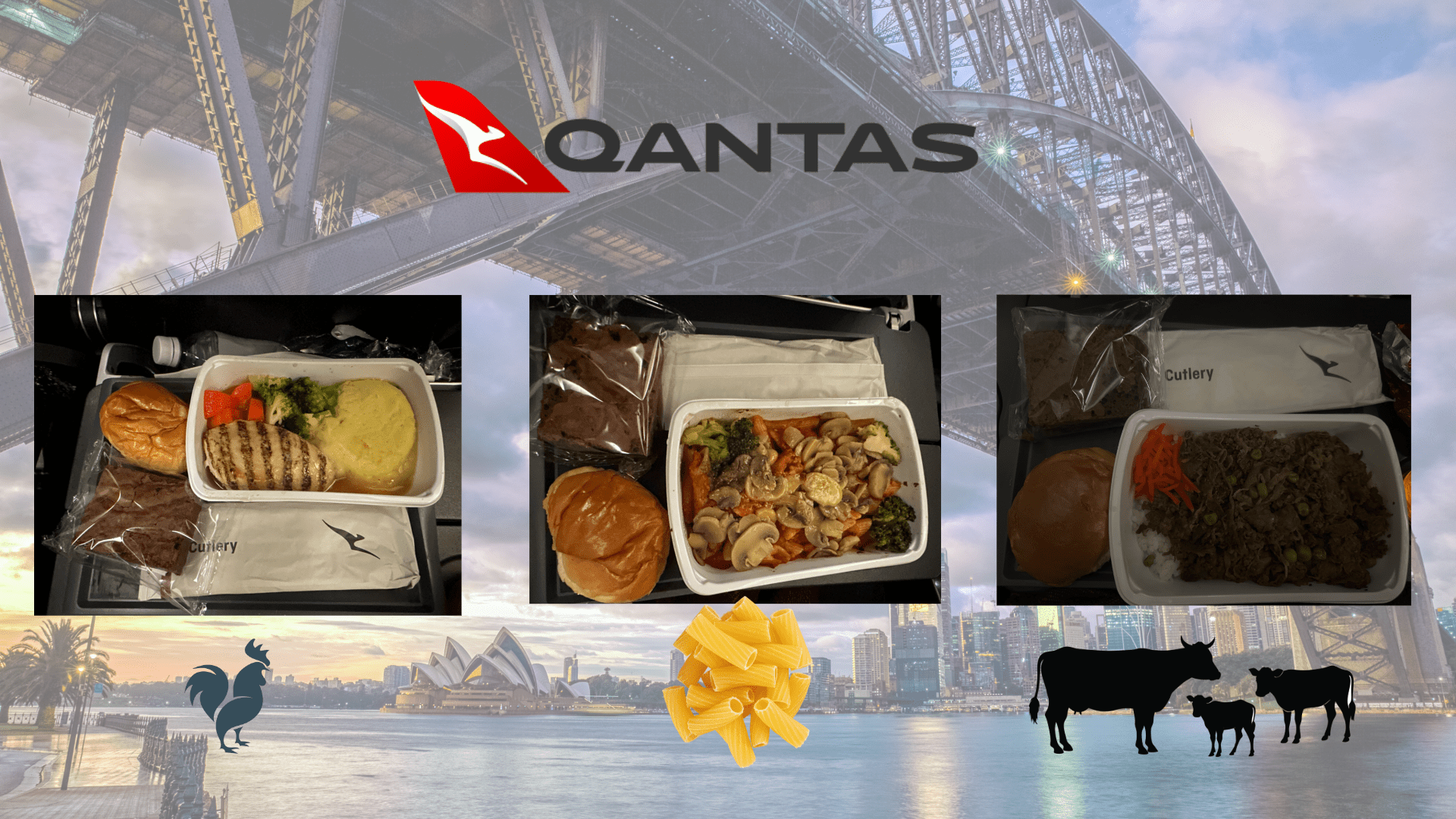 成田⇨Sydneyの機内食|チキン・パスタ・ビーフ全部見せます! - Piece 海外留学サポート