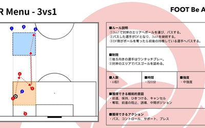 【練習メニュー紹介】3vs1