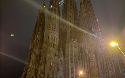 【夜のサグラダ・ファミリア】昼とは全然違う…意外と静かな幻想的な夜🌙🇪🇸 バルセロナ留学中に訪問