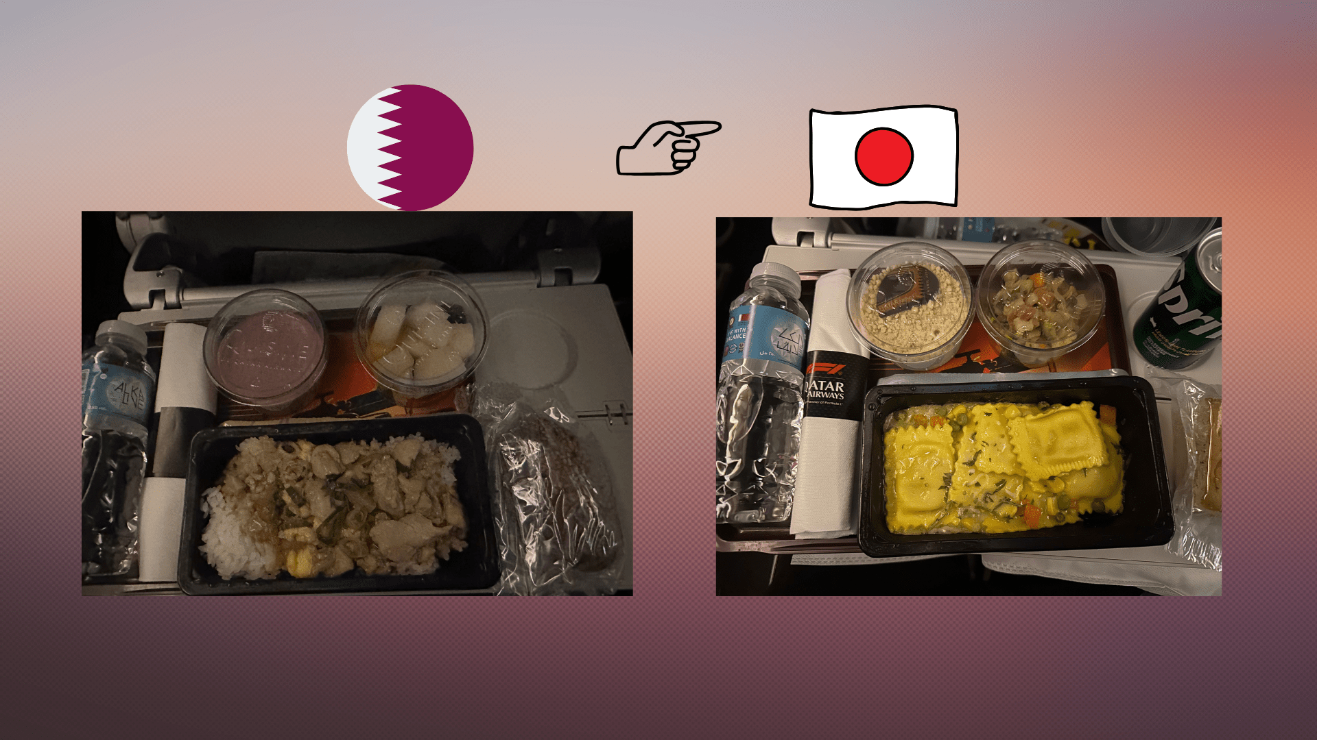 機内食（カタール⇨成田） - Piece 海外留学サポート