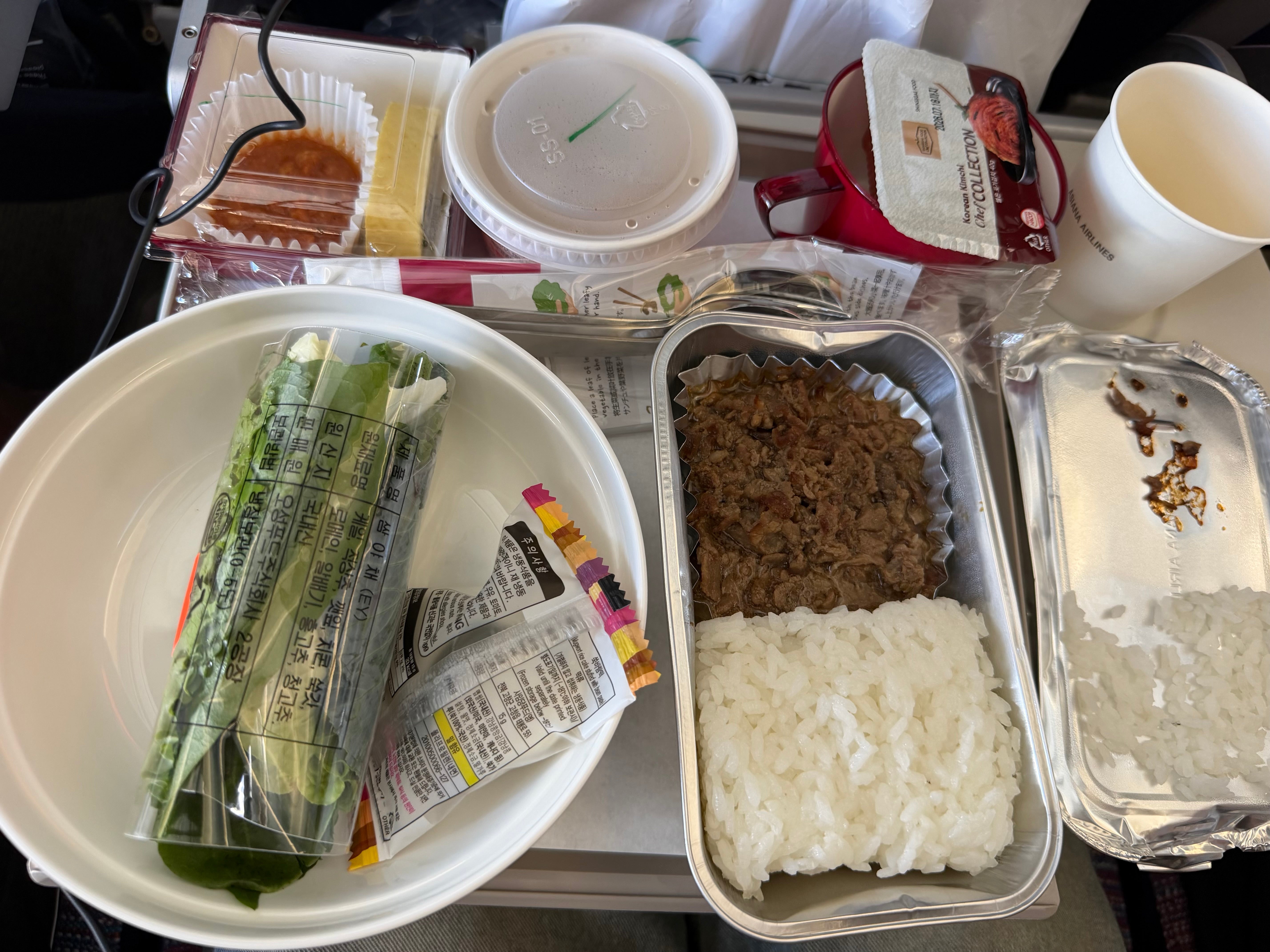 機内食（仁川⇨フランクフルト） - Piece 海外留学サポート