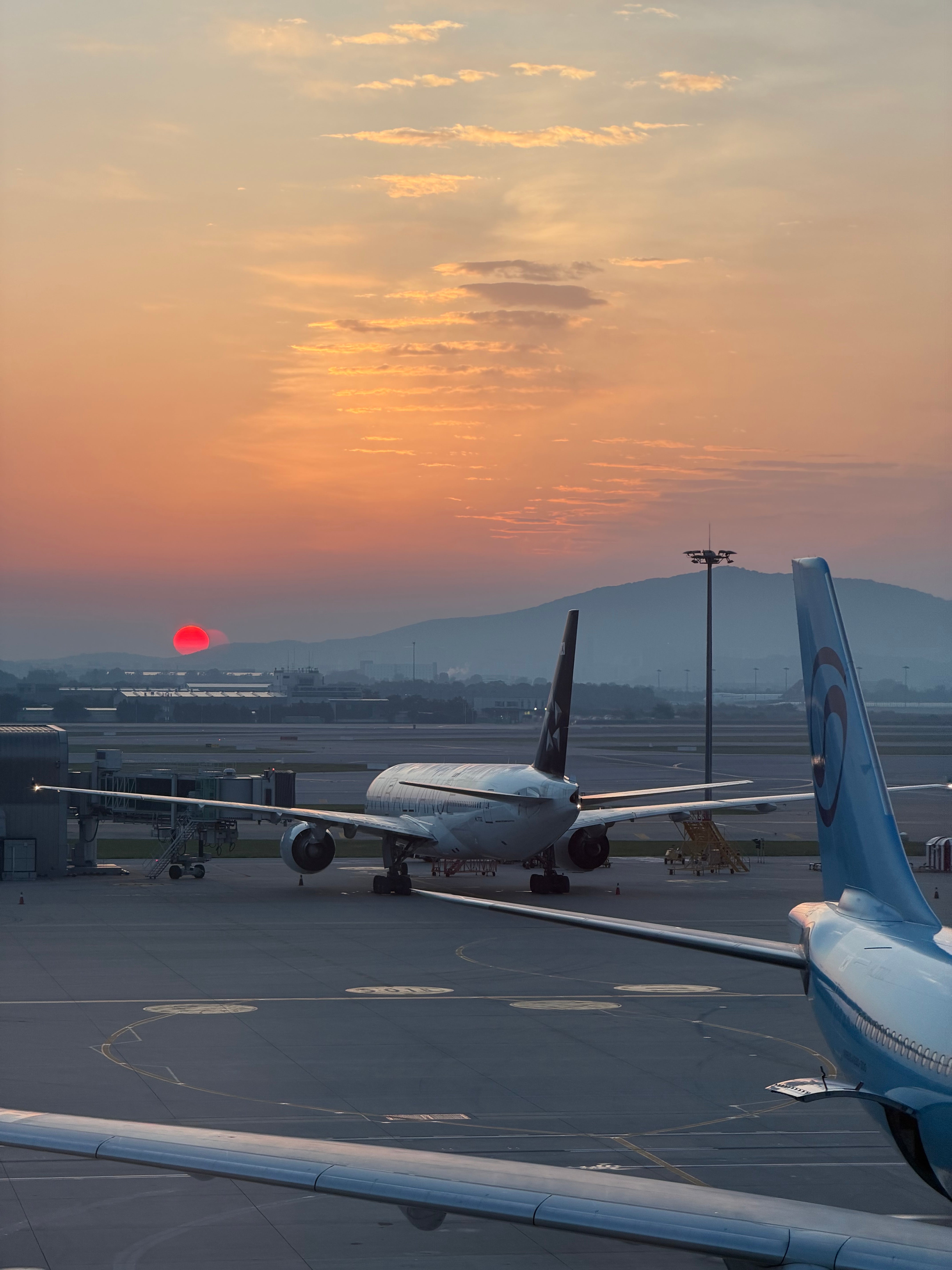 仁川国際空港から見た日の出 - Piece 海外留学サポート