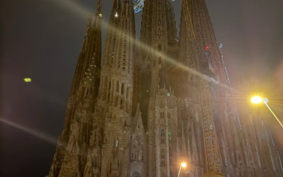 【夜のサグラダ・ファミリア】昼とは全然違う…意外と静かな幻想的な夜🌙🇪🇸 バルセロナ留学中に訪問